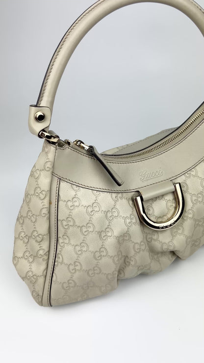 Gucci Monogram Abbey Leather Bag