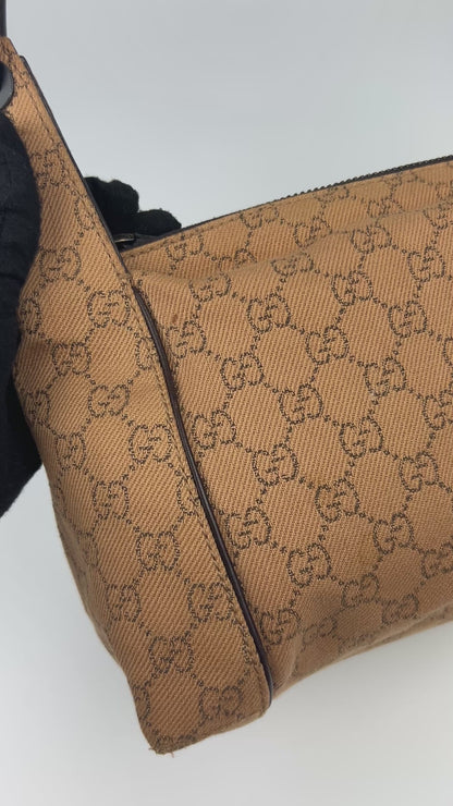 Gucci Monogram Denim Shoulder Bag