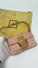 Load and play video in Gallery viewer, Fendi Zucchino Mini Baguette Bag
