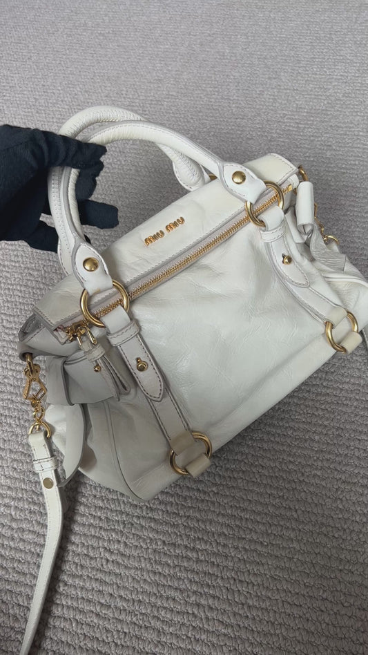 Miu Miu Vitello Mini 2-Way Bow Bag