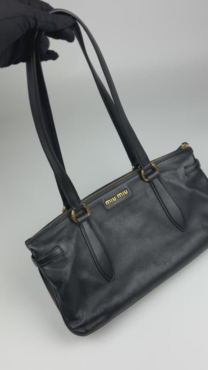Miu Miu Nappa Leather East/West Shopping Shoulder Bag 2009