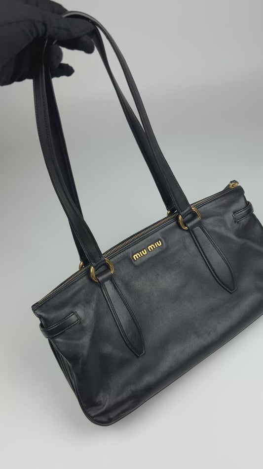 Miu Miu Nappa Leather East/West Shopping Shoulder Bag 2009