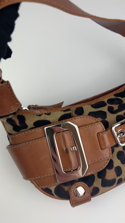 Dolce & Gabbana Pony Hair Leopard Print Bag