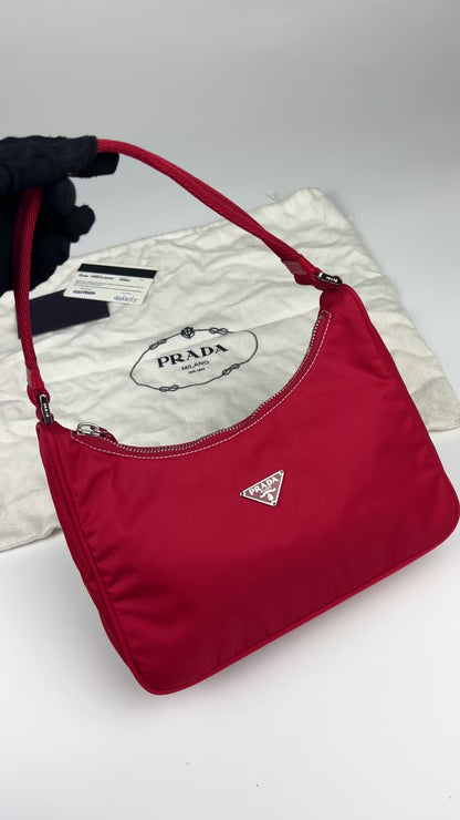 Prada Tessuto Nylon Hobo Bag 2005