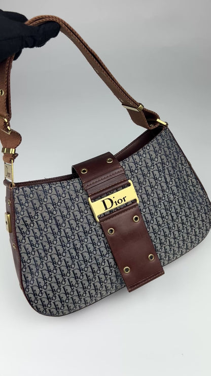 Dior Monogram Columbus Hobo Bag 2002