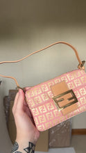 Load and play video in Gallery viewer, Fendi Zucchino Mini Baguette Bag
