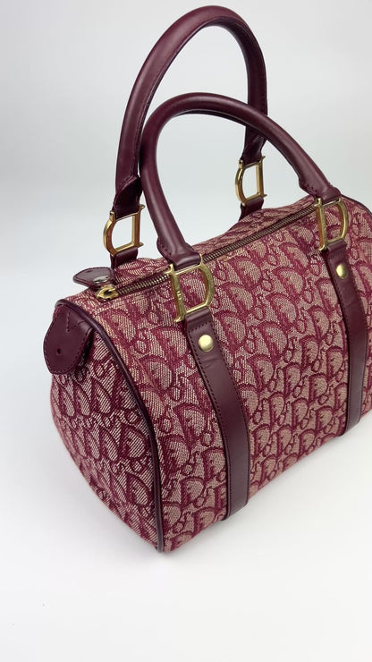 Dior Monogram Trotter Boston Bag 2004