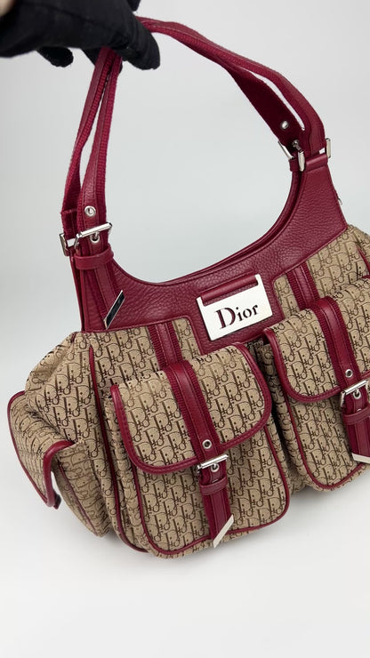 Dior Monogram Columbus Hobo Bag 2006