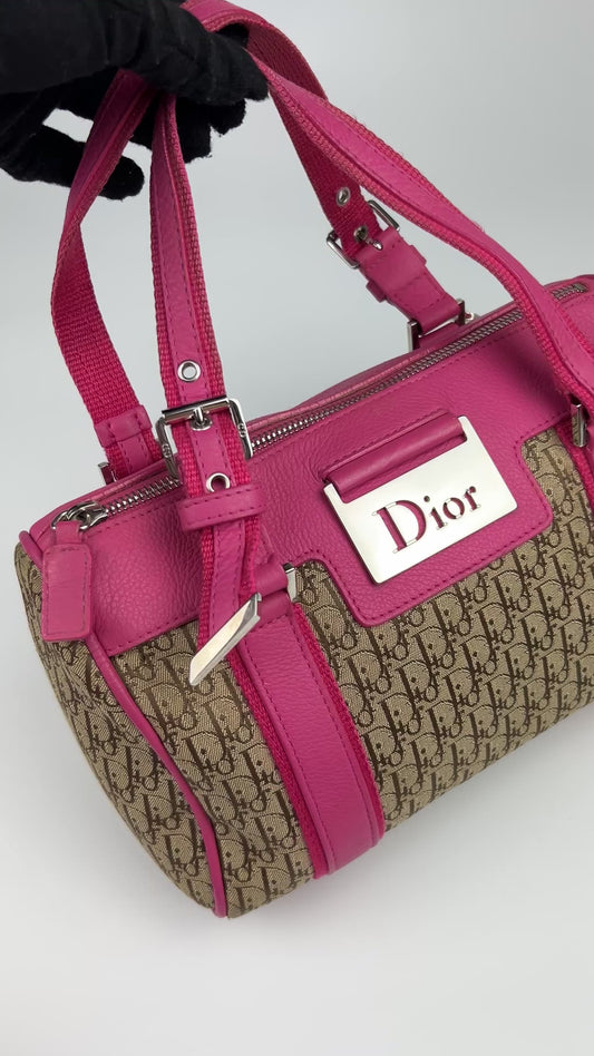 Dior Monogram Columbus Boston Bag 2005