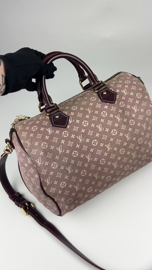 Louis Vuitton Mini Lin Speedy 30 Bandoulière Bag 2010