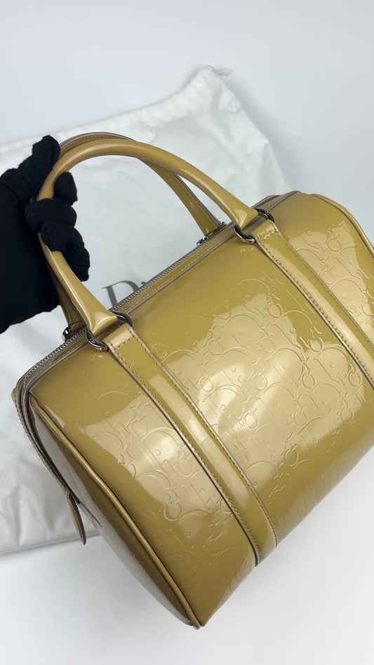 Dior Monogram Patent Boston Bag 2008