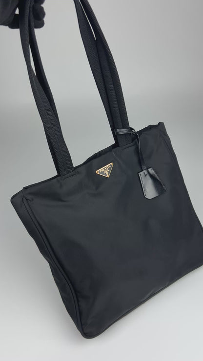Prada Nylon Tote Shoulder Bag