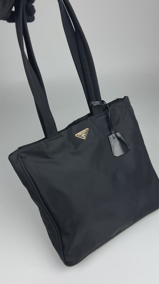 Prada Nylon Tote Shoulder Bag