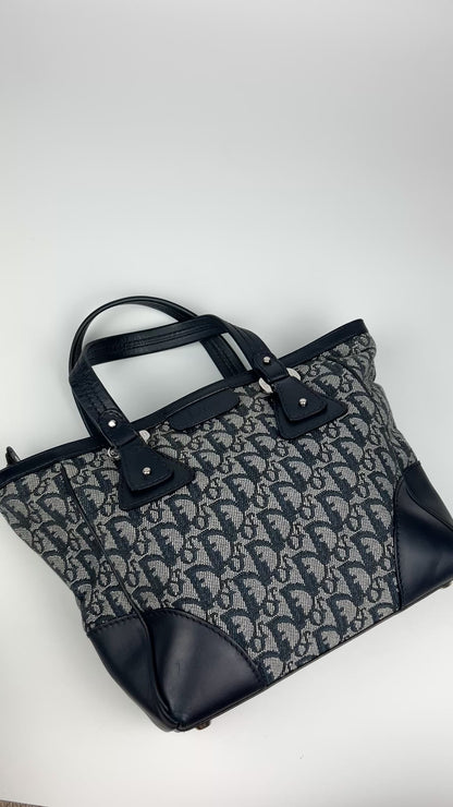 Pre-owned Dior Monogram Trotter Mini Tote Bag 2005