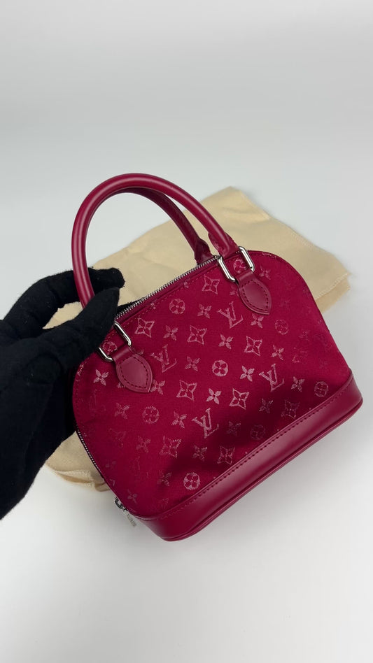 Louis Vuitton Satin Micro Alma Bag 2002