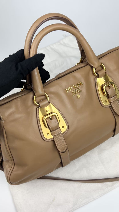 Prada Cuoio Soft Calfskin 2-Way Bag