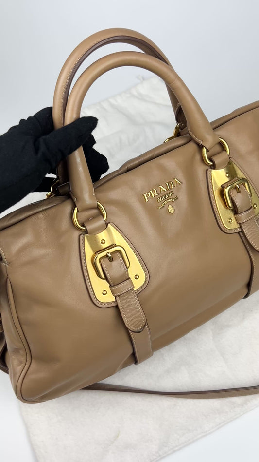 Prada Cuoio Soft Calfskin 2-Way Bag